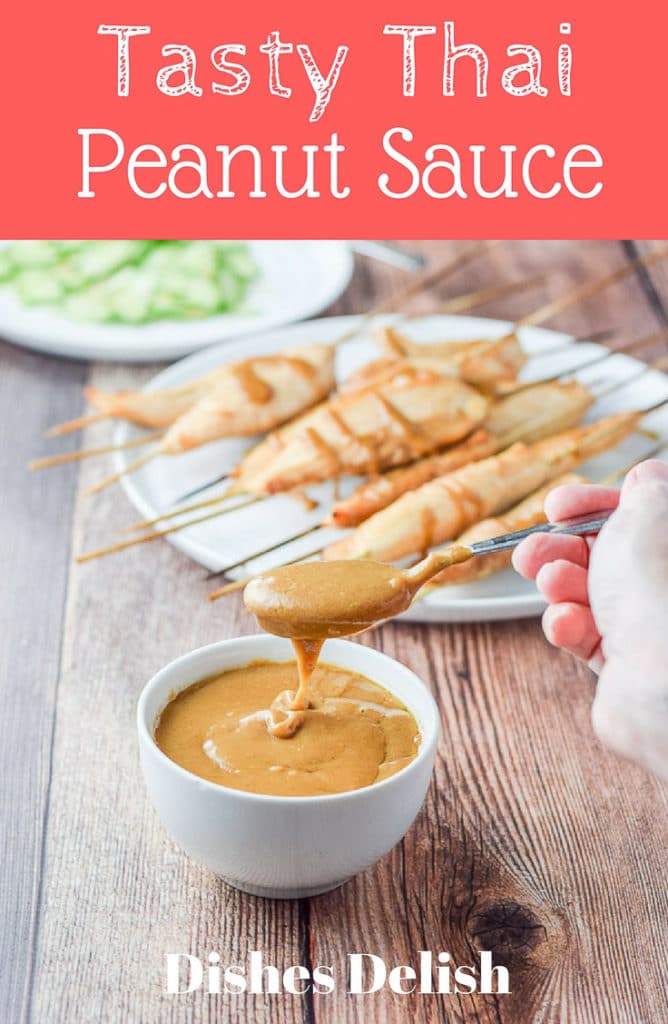 Thai Peanut Sauce for Pinterest