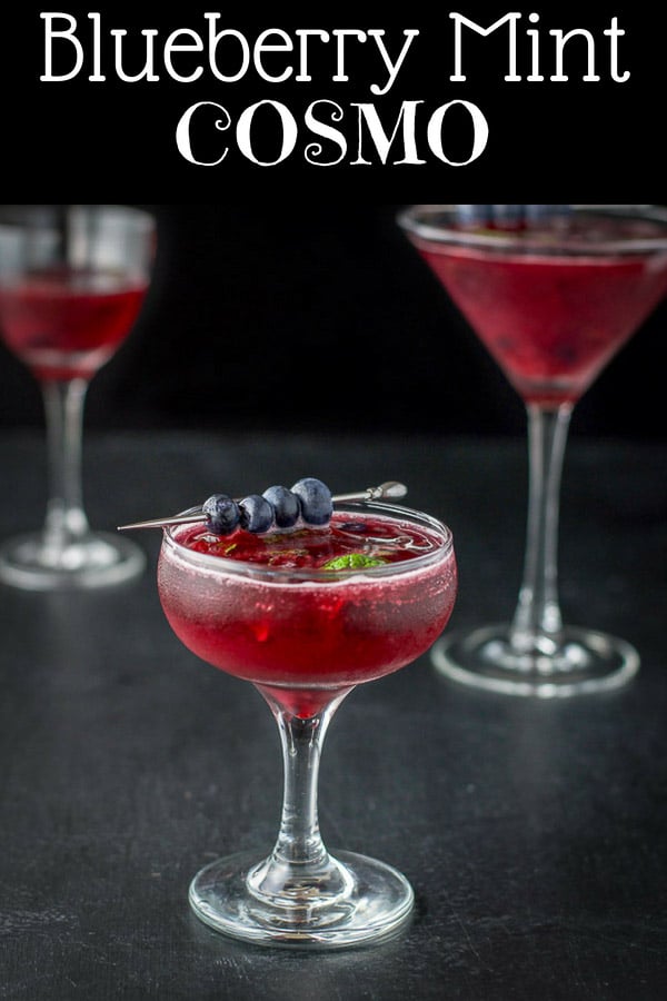 Blueberry Mint Cosmo for Pinterest