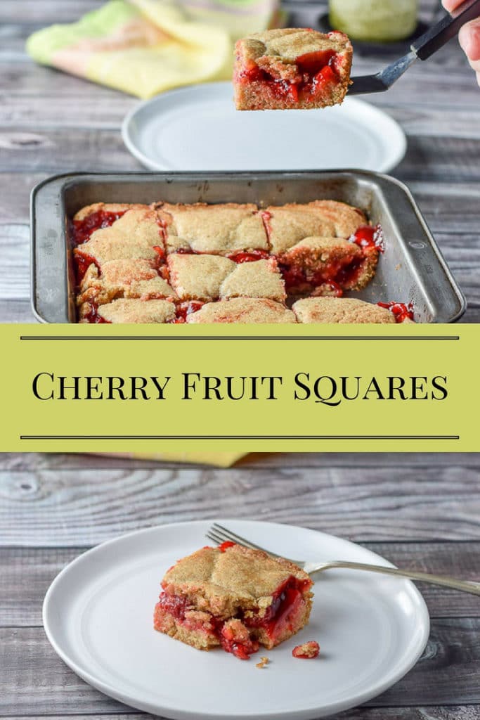 Cherry Fruit Squares for Pinterest