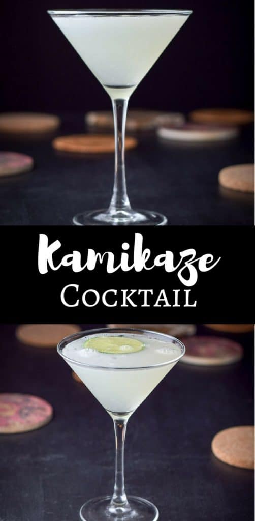 My Sister's Kamikaze Cocktail is yummy. It's a blast from the past cocktail and great to share at a party!