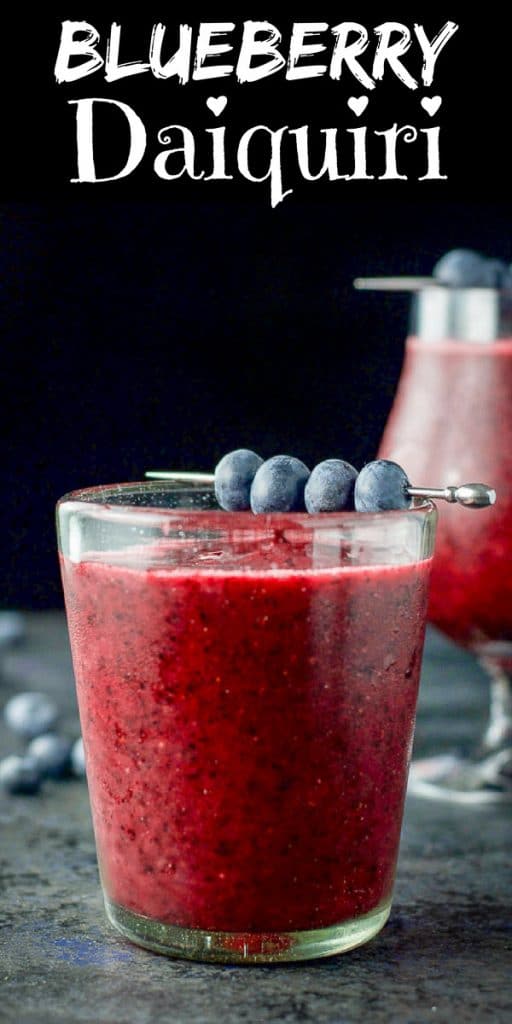Blueberry Daiquiri for Pinterest