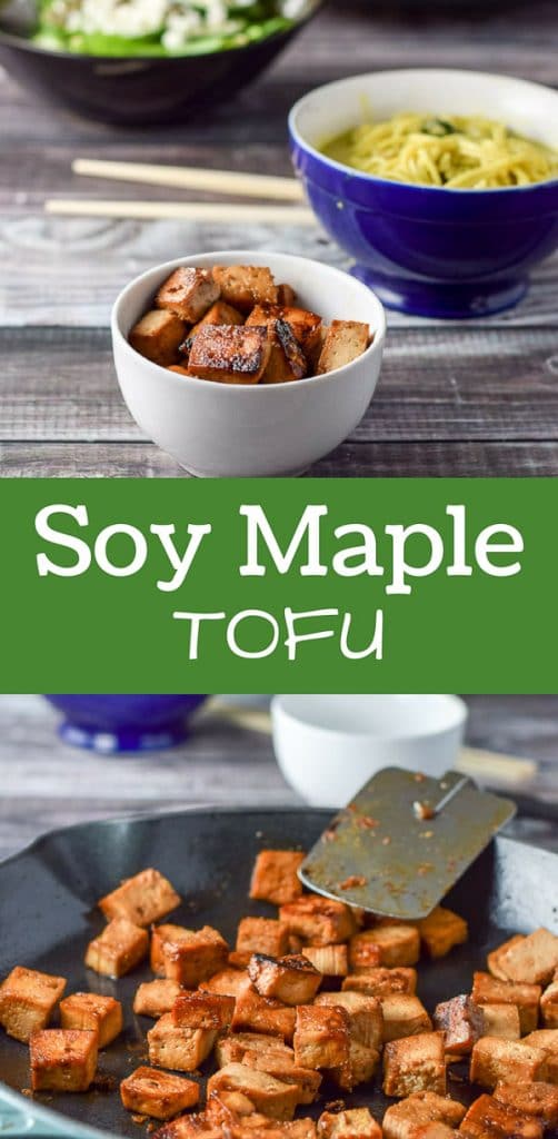 Soy Maple Tofu for Pinterest
