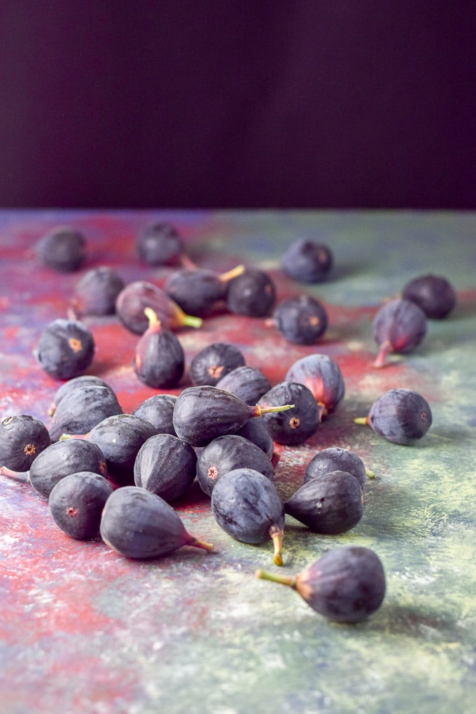 Figs on a colorful board