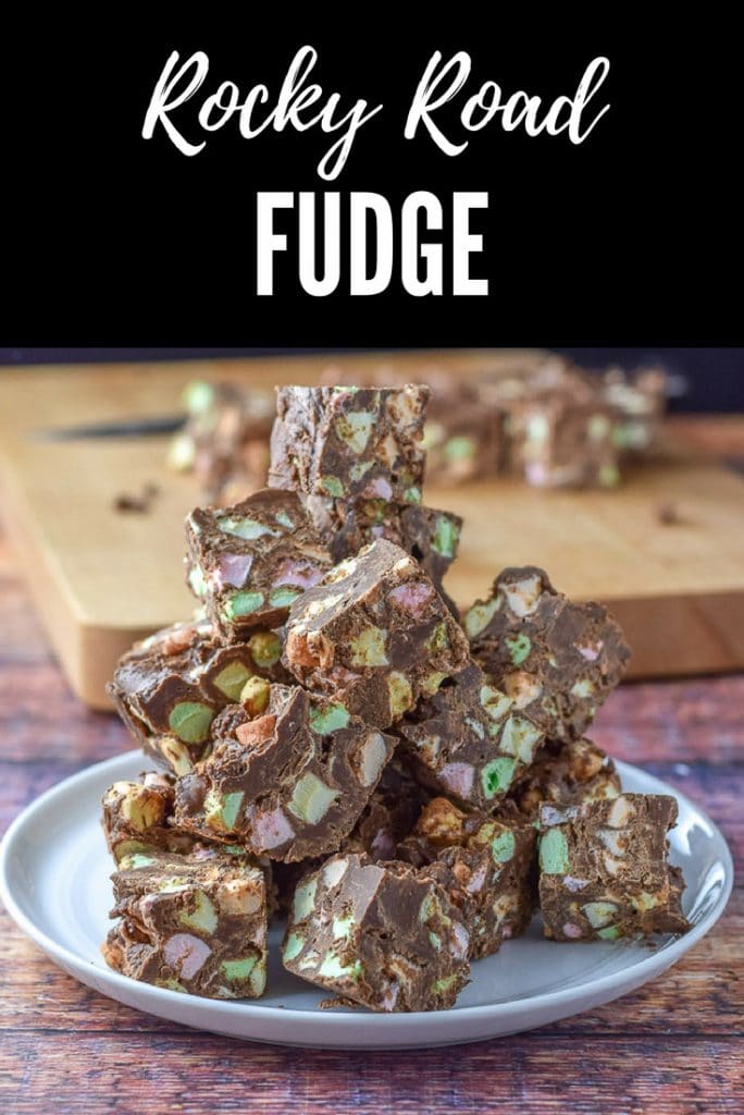 Rocky Road Fudge for Pinterest