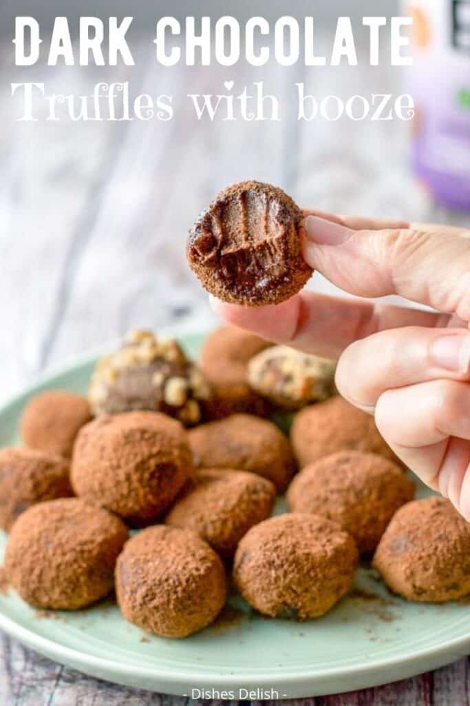 Dark Chocolate Truffles for Pinterest 3