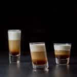 Leaning glass in front for the tootsie roll shot - square