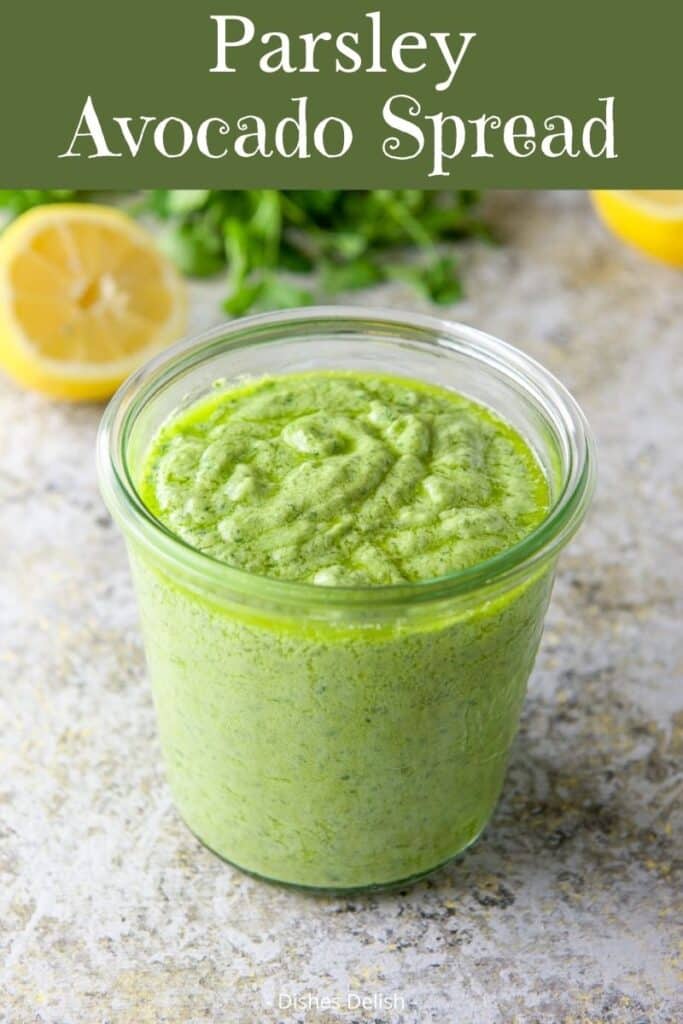 Parsley Avocado Spread for Pinterest 2