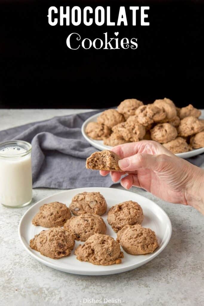 Chocolate Cream Cheese Cookies for Pinterest 3