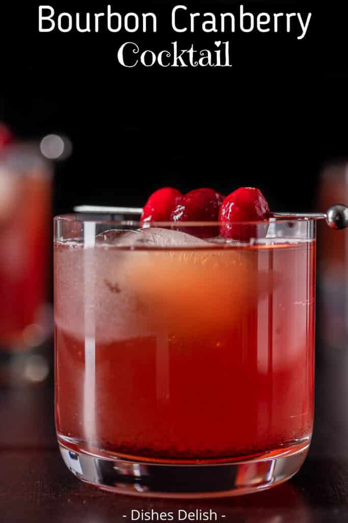 Bourbon Cranberry Cocktail for Pinterest 2