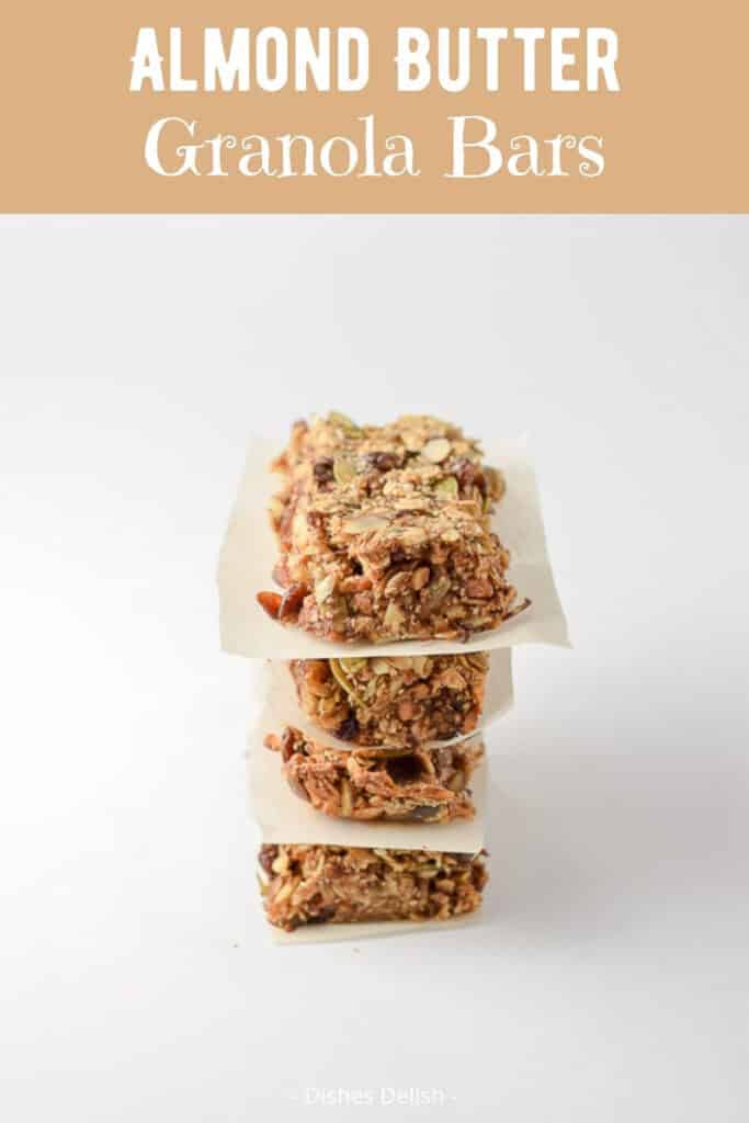 Almond Butter Granola Bars for Pinterest 2
