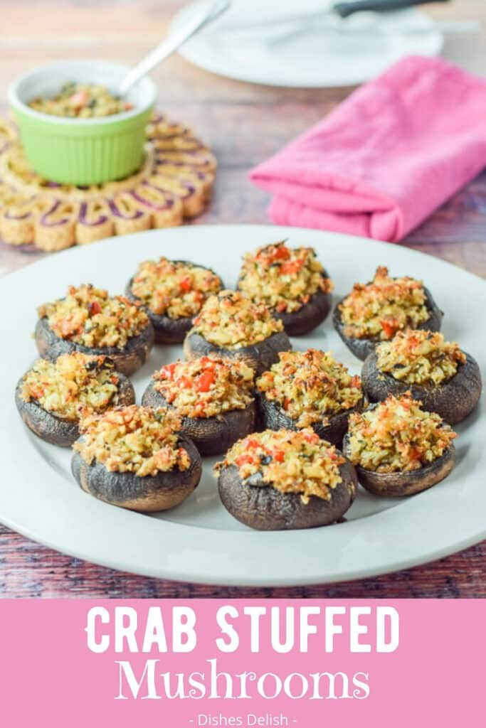Crab Stuffed Mushrooms for Pinterest 3