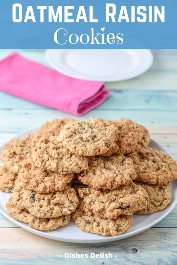Oatmeal raisin cookies for Pinterest 5