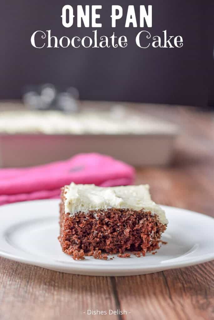 One Pan Chocolate Cake for Pinterest 2