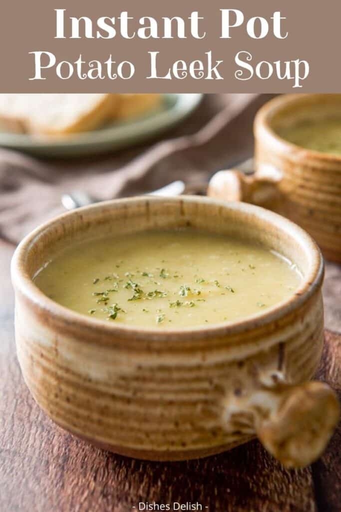 Instant Pot Potato Leek Soup for Pinterest 3
