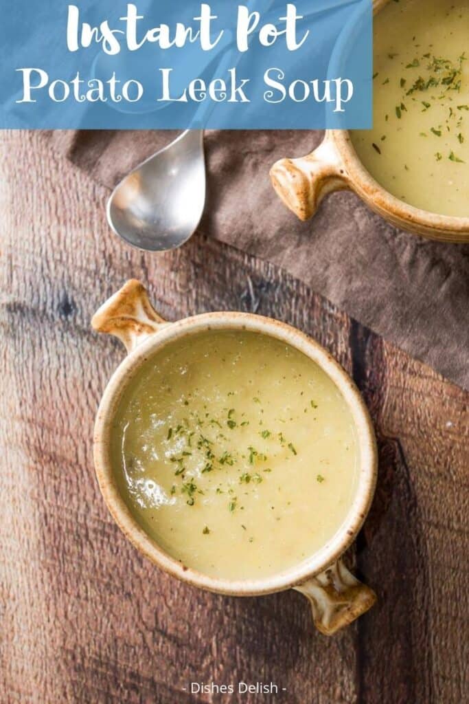 Instant Pot Potato Leek Soup for Pinterest 4
