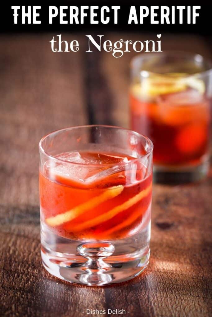 Negroni Cocktail Recipe for Pinterest 3