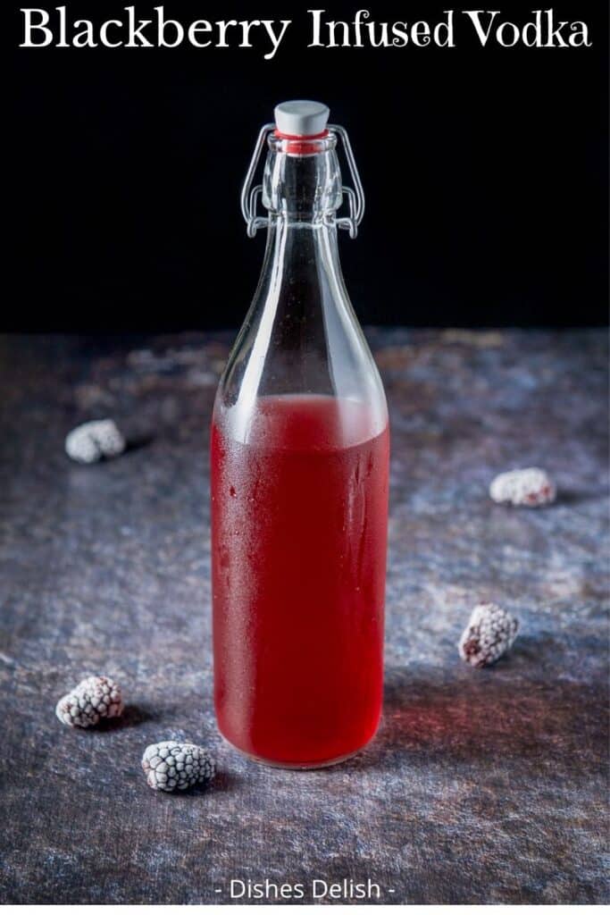 Blackberry Infused Vodka for Pinterest