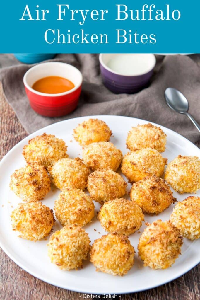 air fryer buffalo chicken bites for Pinterest 3