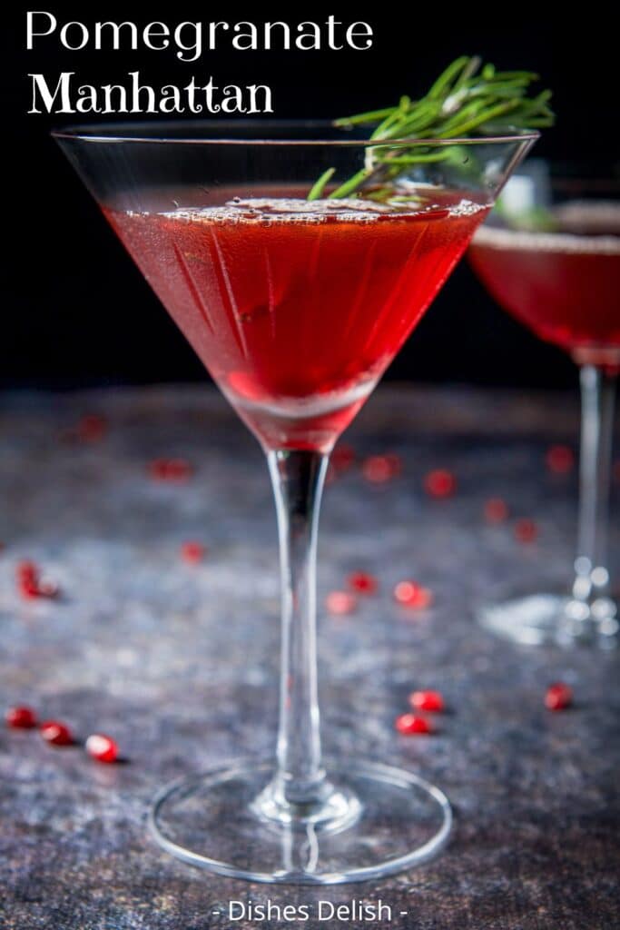 pomegranate manhattan for Pinterest 2