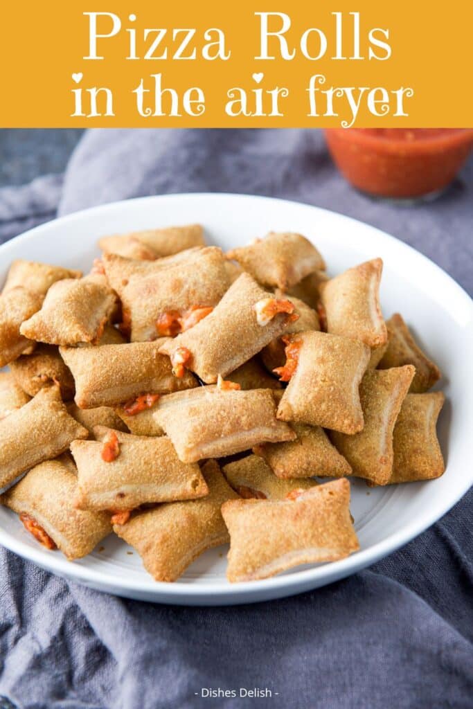 air fryer pizza rolls for Pinterest