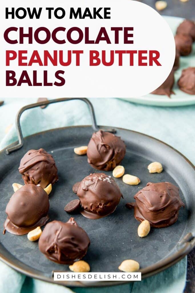 chocolate covered peanut butter balls Pin 4