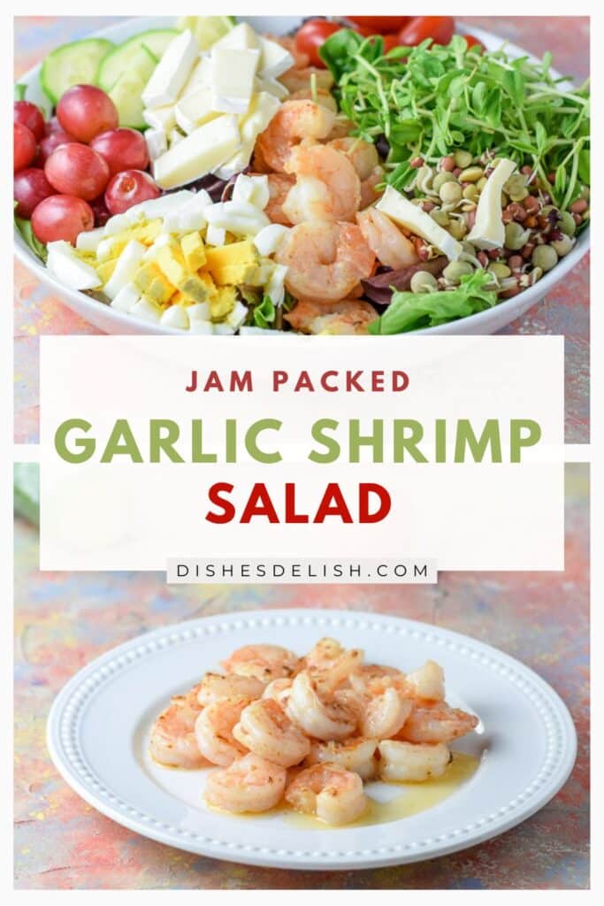 garlic shrimp salad Pin