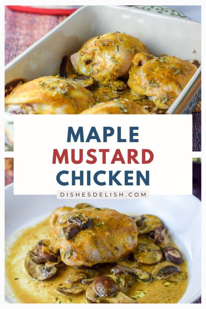 maple mustard chicken Pin