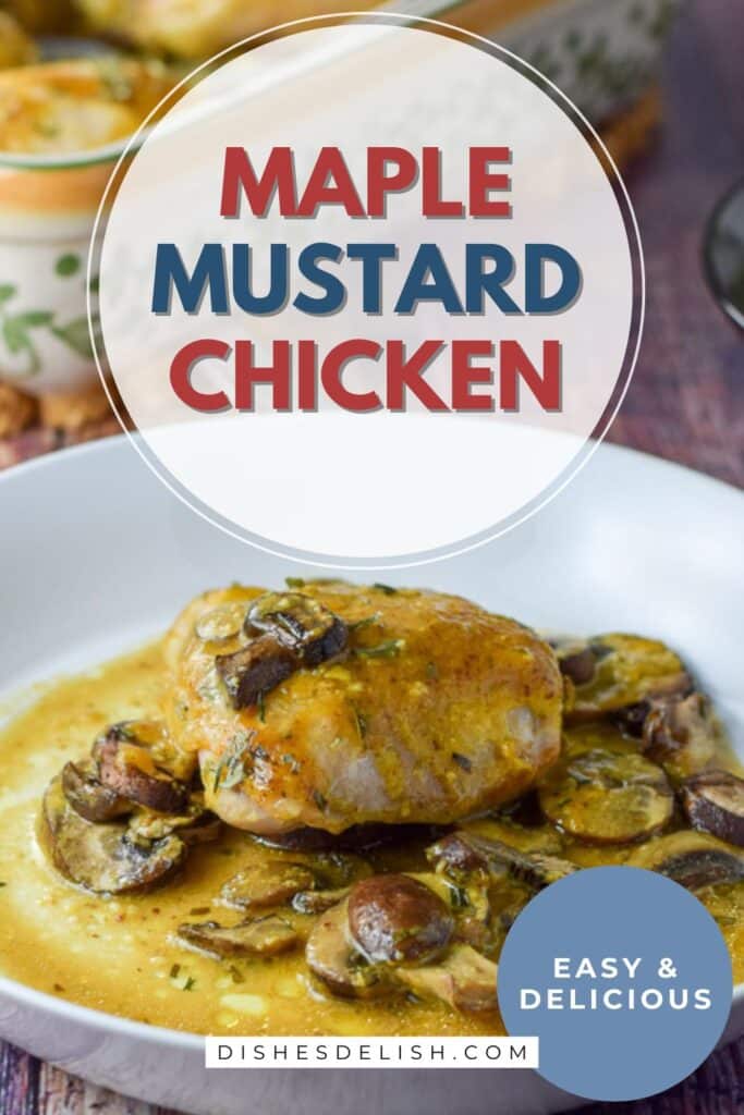 maple mustard chicken Pin 3