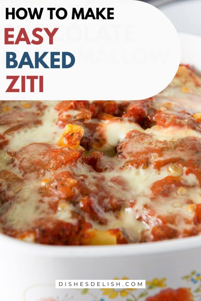 easy baked ziti Pin