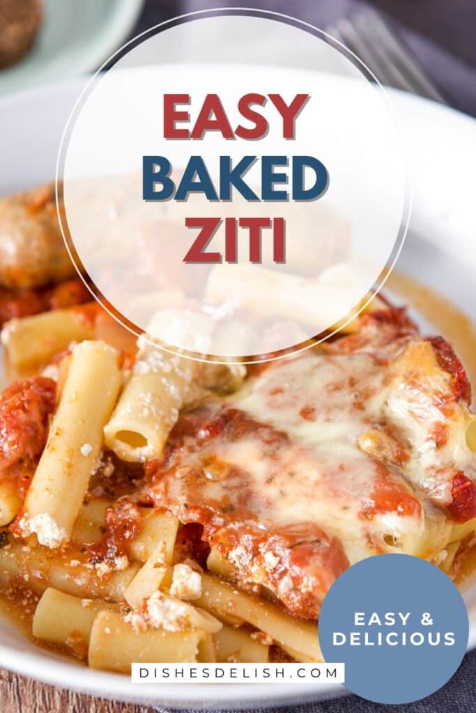 easy baked ziti Pin 3