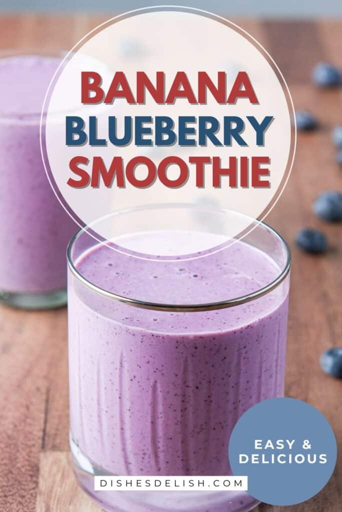 banana blueberry smoothies Pin 4