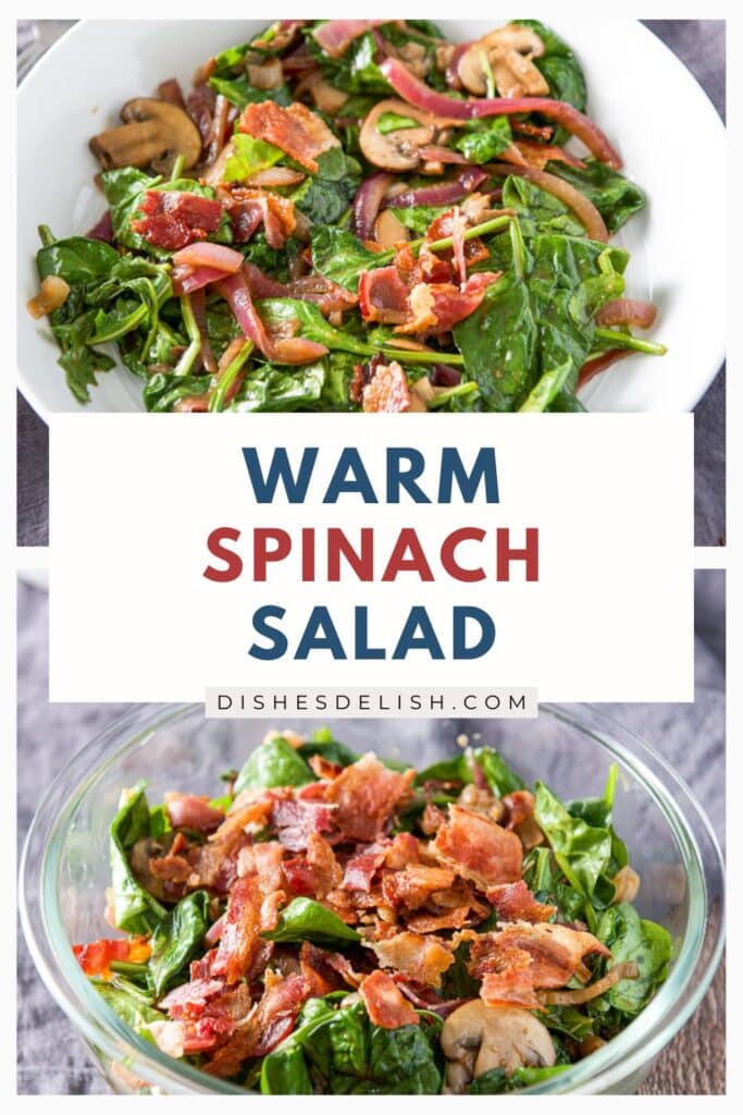 warm spinach salad Pin