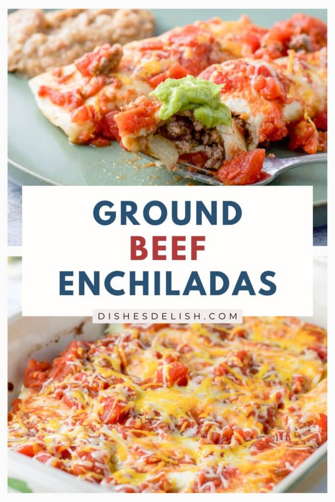 ground beef enchiladas pin