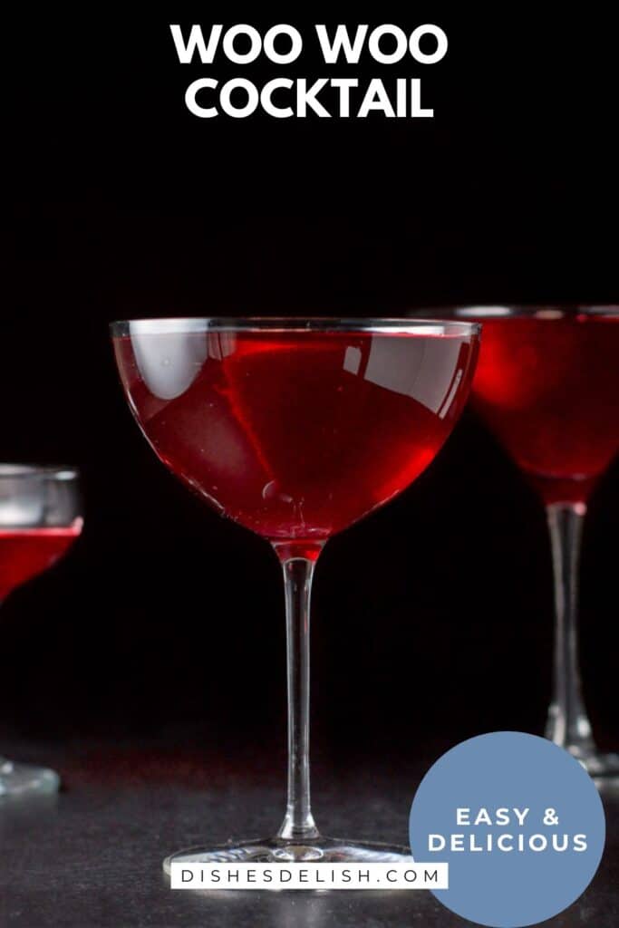 woo woo cocktail pin