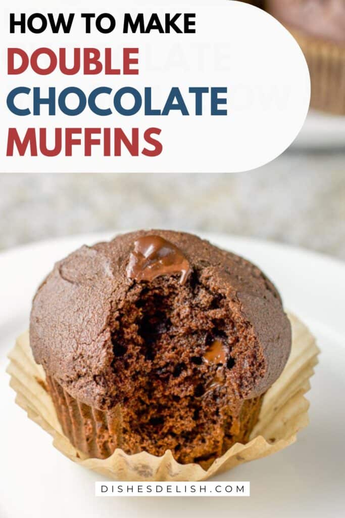 double chocolate muffins salad pin 2