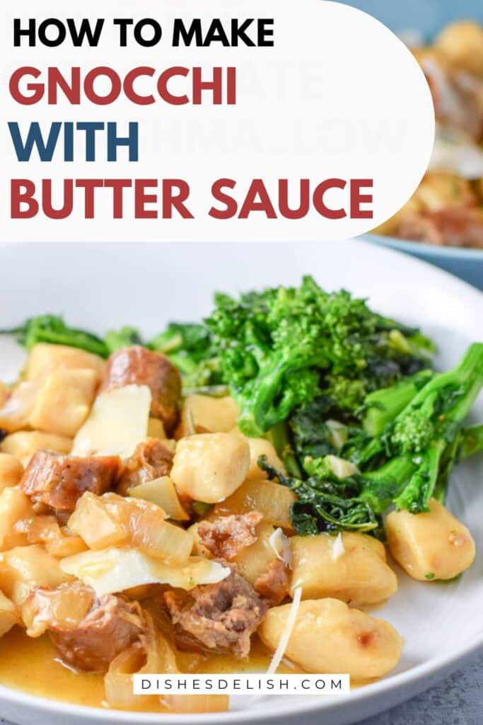 gnocchi with butter sauce pin