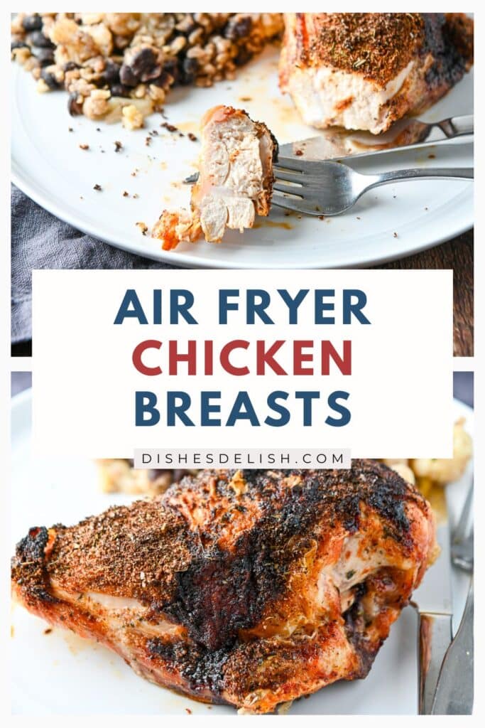 air fryer chicken breasts pin